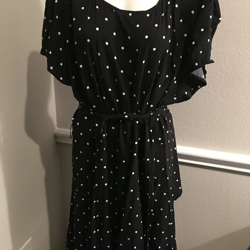 The Loft 1X Polka Dot Dress - So gorgeous Fits Up to 50 Bust NW  Car1 box - Picture 2 of 3
